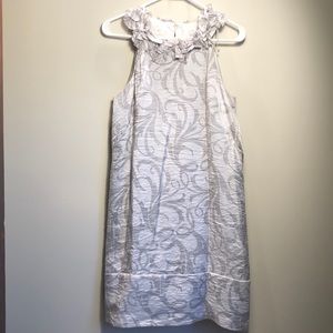 Silver and Gray Shift Dress